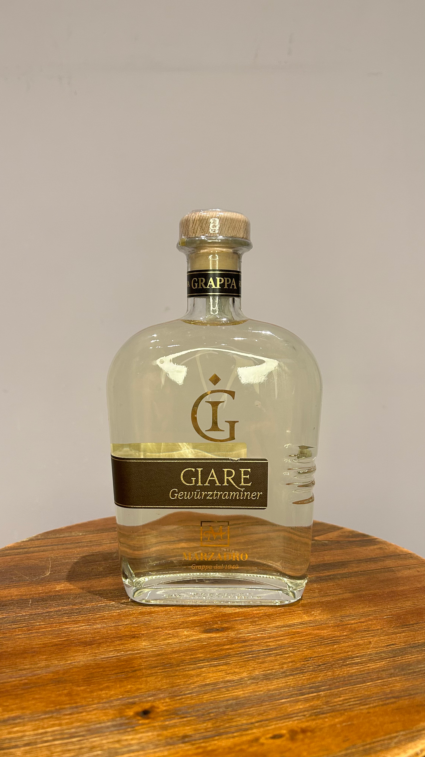 Grappa Riserva Giare allo Gewürztraminer