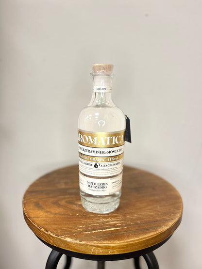 Grappa Aromatica al Gewürztraminer e moscato Marzadro